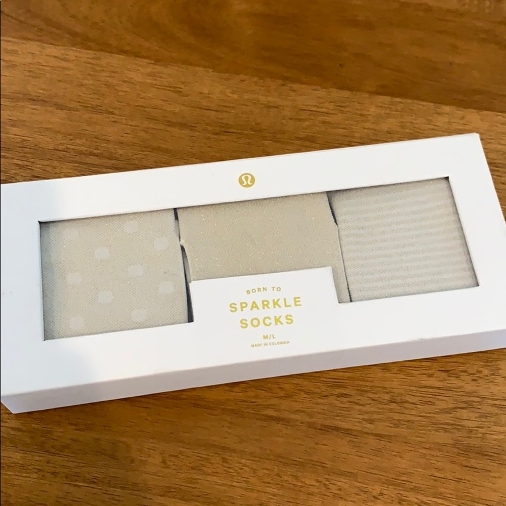 lululemon born to sparkle socks set NWT